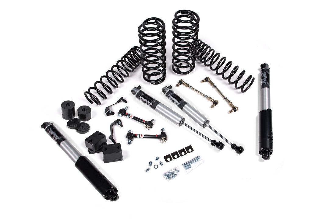 2018-2024 Jeep Wrangler JL 1.5 Inch Suspension Lift Kit 1 Inch Rear Coil Spring Fox 2.5 Performance Series Shocks JSPEC JSPEC155PS