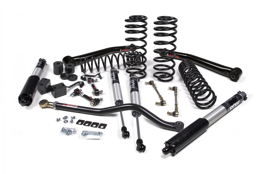 2018-2024 Jeep Wrangler JL 1.5 Inch Suspension Lift Kit 1 Inch Rear Coil Spring w/ J-link arms Fox 2.5 Performance Series Shocks JSPEC JSPEC177PS