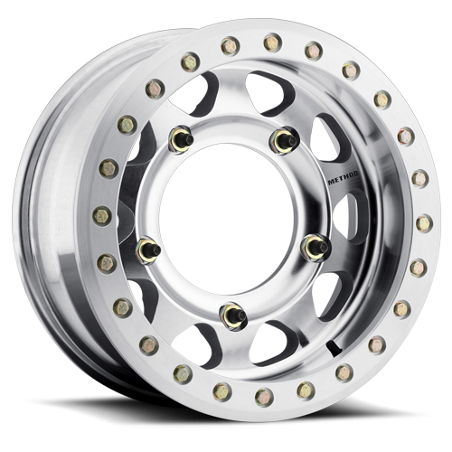 Aluminum Wheels 15x5.5 Buggy Beadlock MR101 Bolt Pattern 5 On 205 Offset -20 Lip Size 3.27 Raw Machined Method MR10155519320B