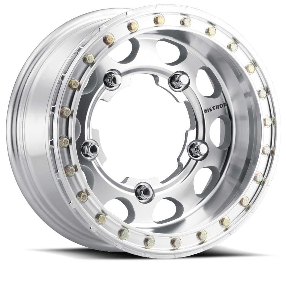 Aluminum Wheels 15x4.5 Buggy Beadlock MR103 Bolt Pattern 5 On 205 Offset -25 Lip Size 2.05 Raw Machined Method MR10354519325B