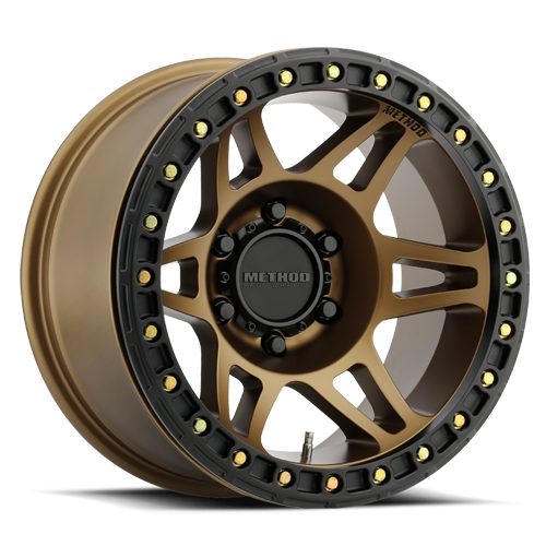 Aluminum Wheels 17x9 Beadlock MR106 Bolt Pattern 5 On 127 Offset -44 Lip Size 0 Method Bronze BRZ Method MR10679050944B