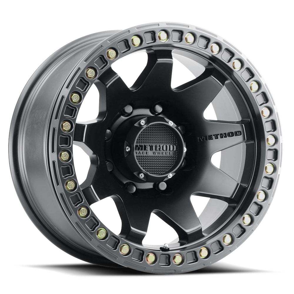 Aluminum Wheels 17x9 MR108 Bolt Pattern 8 On 165.1 Offset -44 Lip Size 0.63 Matte Black MB Method MR10879080544B