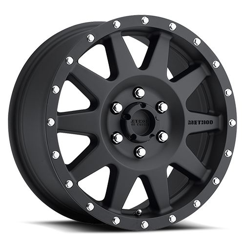 Aluminum Wheels 20x10 The Standard MR301 Bolt Pattern 6 On 135 Offset -18 Matte Black MB Method MR30121016518N