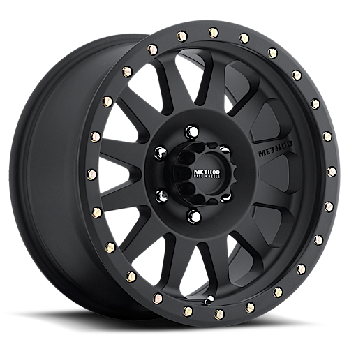 Aluminum Wheels 20x10 Double Standard MR304 Bolt Pattern 6 On 135 Offset -18 Lip Size 3.9 Matte Black MB Method MR30421016518N