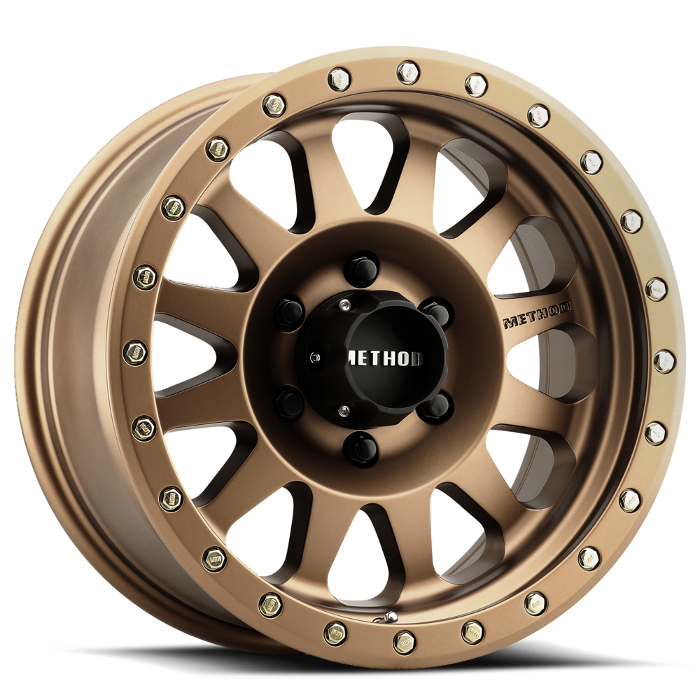 Aluminum Wheels 16x8 Double Standard MR304 Bolt Pattern 6 On 139.7 Offset 0 Lip Size 2.76 Method Bronze BRZ Method MR30468060900