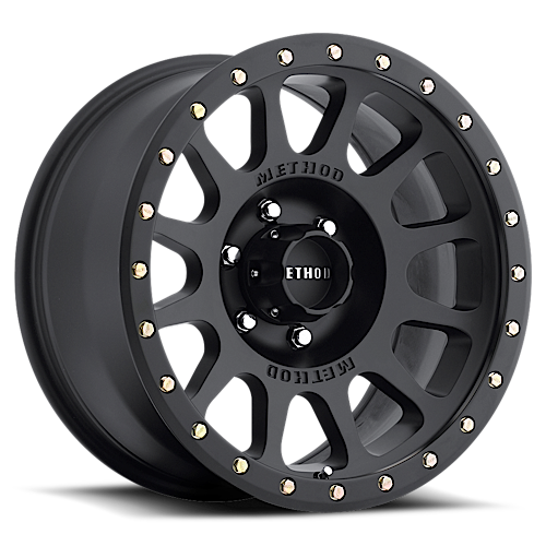 Aluminum Wheels 20x10 NV MR305 Bolt Pattern 6 On 135 Offset -18 Lip Size 2.05 Matte Black MB Method MR30521016518N