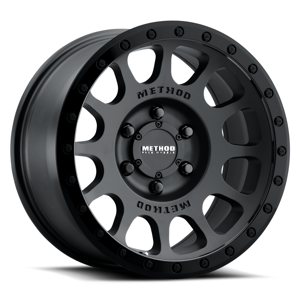 Aluminum Wheels 16x8 NV MR305 Bolt Pattern 6 On 139.7 Offset 0 Lip Size 1.57 Double Black BK Method MR305680601000