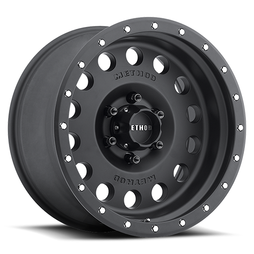 Aluminum Wheels 17x8.5 Hole MR307 Bolt Pattern 6 On 135 Offset 0 Lip Size 3.07 Matte Black MB Method MR30778516500