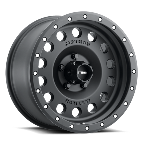 Aluminum Wheels 17x8.5 Hole MR307 Bolt Pattern 5 On 127 Offset 0 Lip Size 3.07 Matte Black MB Method MR30778550500