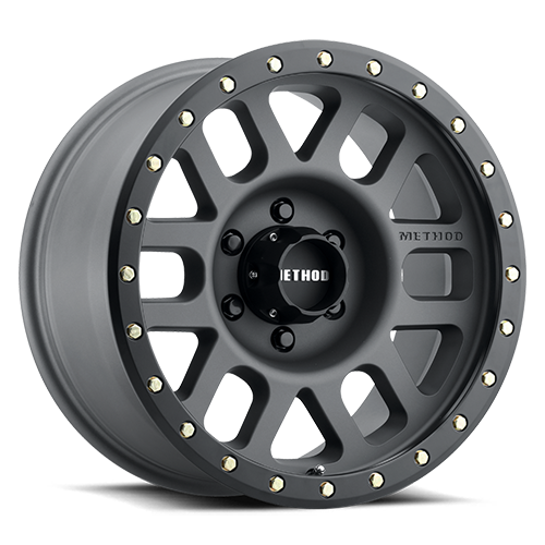 Aluminum Wheels 17x8.5 Grid MR309 Bolt Pattern 6 On 135 Offset 0 Lip Size 1.61 Matte Black MB Method MR30978516500