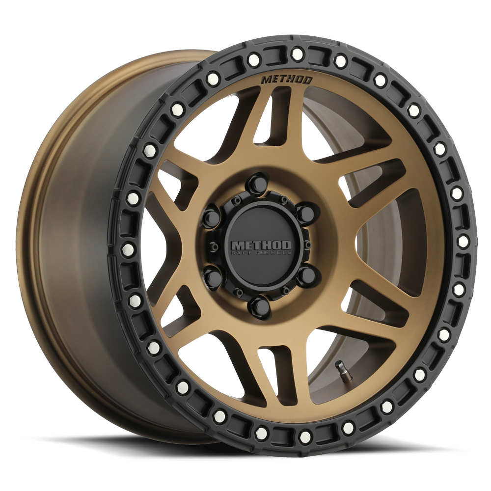 Aluminum Wheels 17x8.5 MR312 Bolt Pattern 6 On 135 Offset 0 Lip Size 0.98 Method Bronze BRZ Matte Black Lip Method MR31278516900