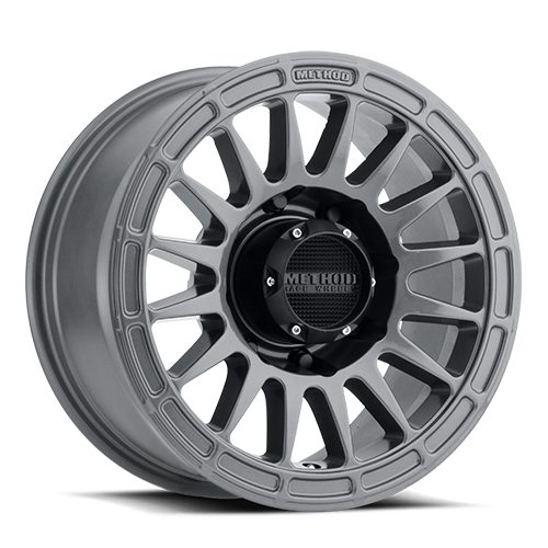 Aluminum Wheels 17x8.5 MR314 Bolt Pattern 8 On 165.1 Offset 0 Lip Size 0 Gloss Titanium GY Method MR31478580800