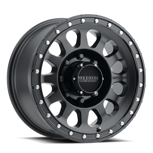 Aluminum Wheels 20x10 MR315 Bolt Pattern 8 On 165.1 Offset -18 Lip Size 3.27 Matte Black MB Method MR31521080518N