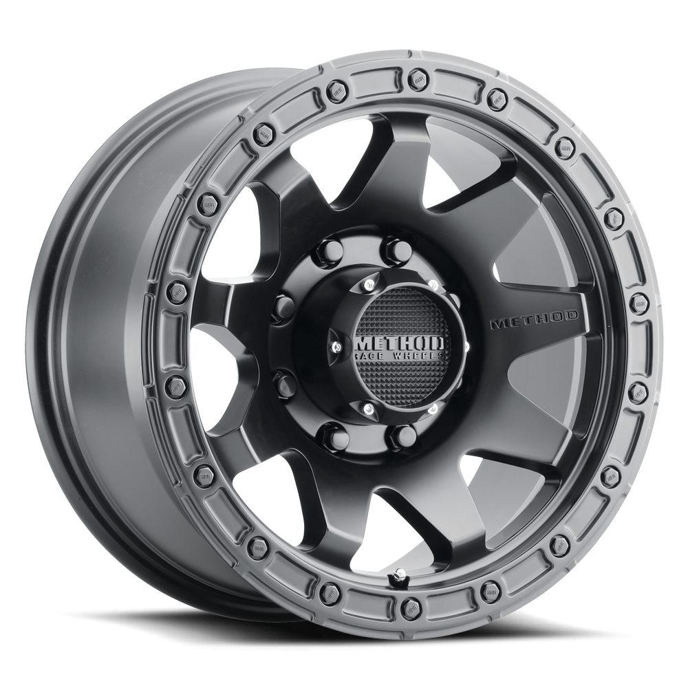 Aluminum Wheels 20x9 MR317 Bolt Pattern 8 On 165.1 Offset 18 Lip Size 0.83 Matte Black MB Method MR31729080518