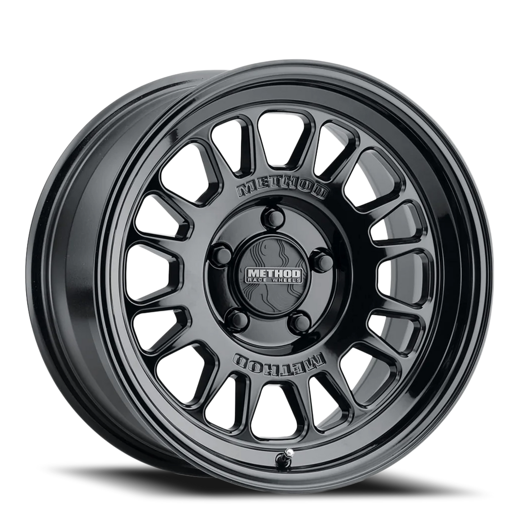 Aluminum Wheels 15x7 MR318 Bolt Pattern 5 On 100 Offset 15 Lip Size 1.69 Gloss Black GB Method MR318570511315