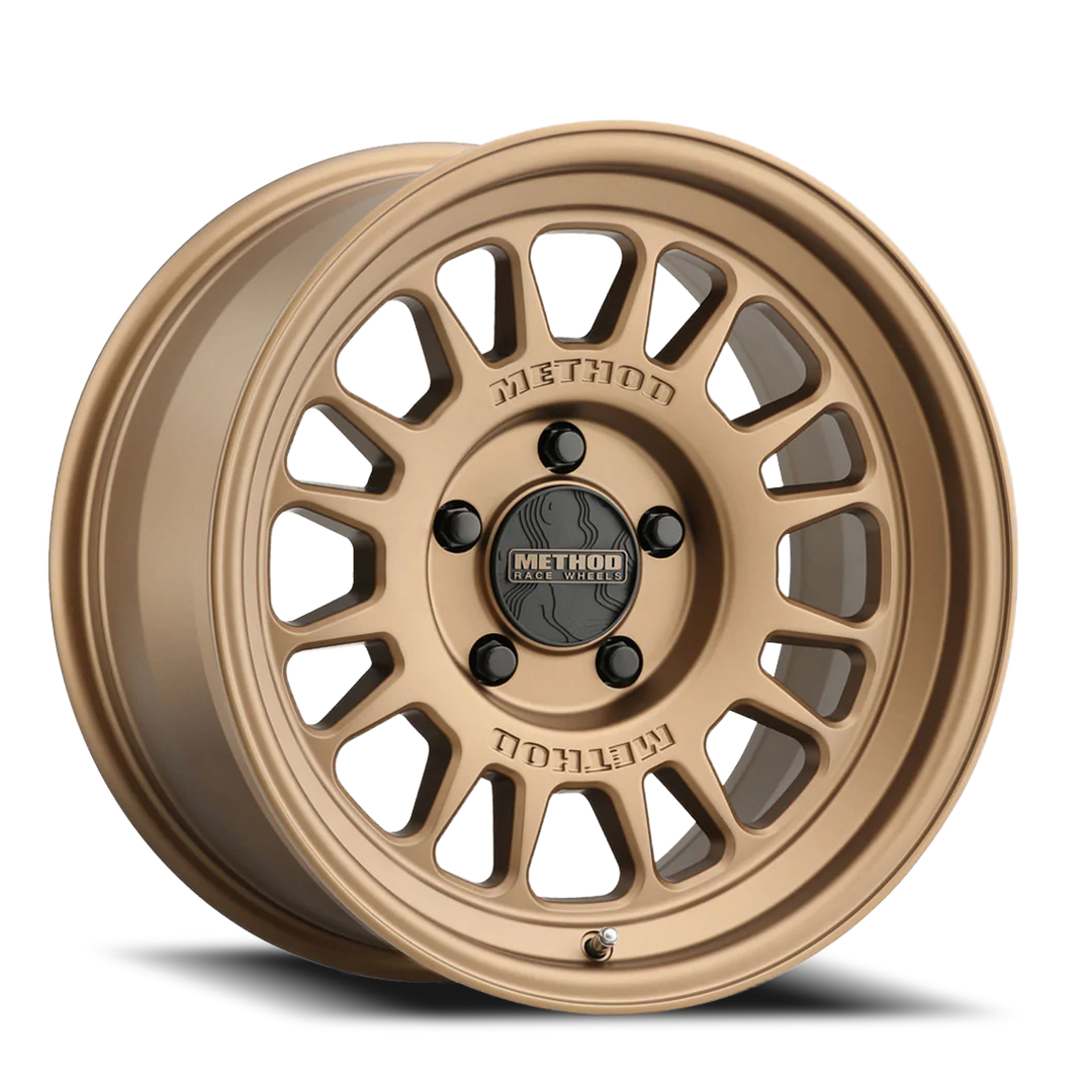 Aluminum Wheels 15x7 MR318 Bolt Pattern 5 On 100 Offset 15 Lip Size 1.69 Method Bronze BZ Method MR31857051915