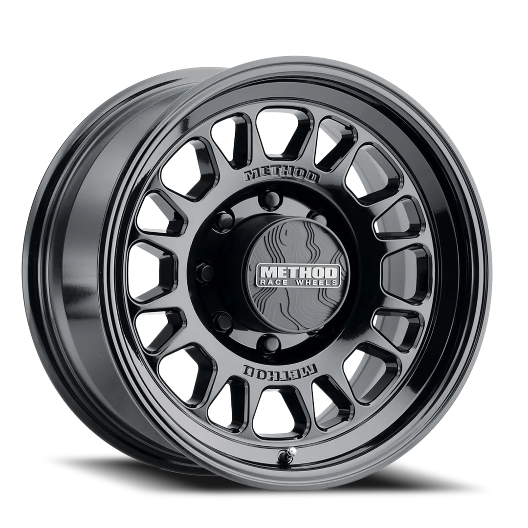 Aluminum Wheels 17x8.5 MR318 Bolt Pattern 8 On 165.1 Offset 0 Lip Size 1.89 Gloss Black GB Method MR318785801300