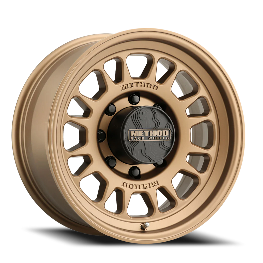 Aluminum Wheels 17x8.5 MR318 Bolt Pattern 8 On 165.1 Offset 0 Lip Size 1.89 Method Bronze BZ Method MR31878580900