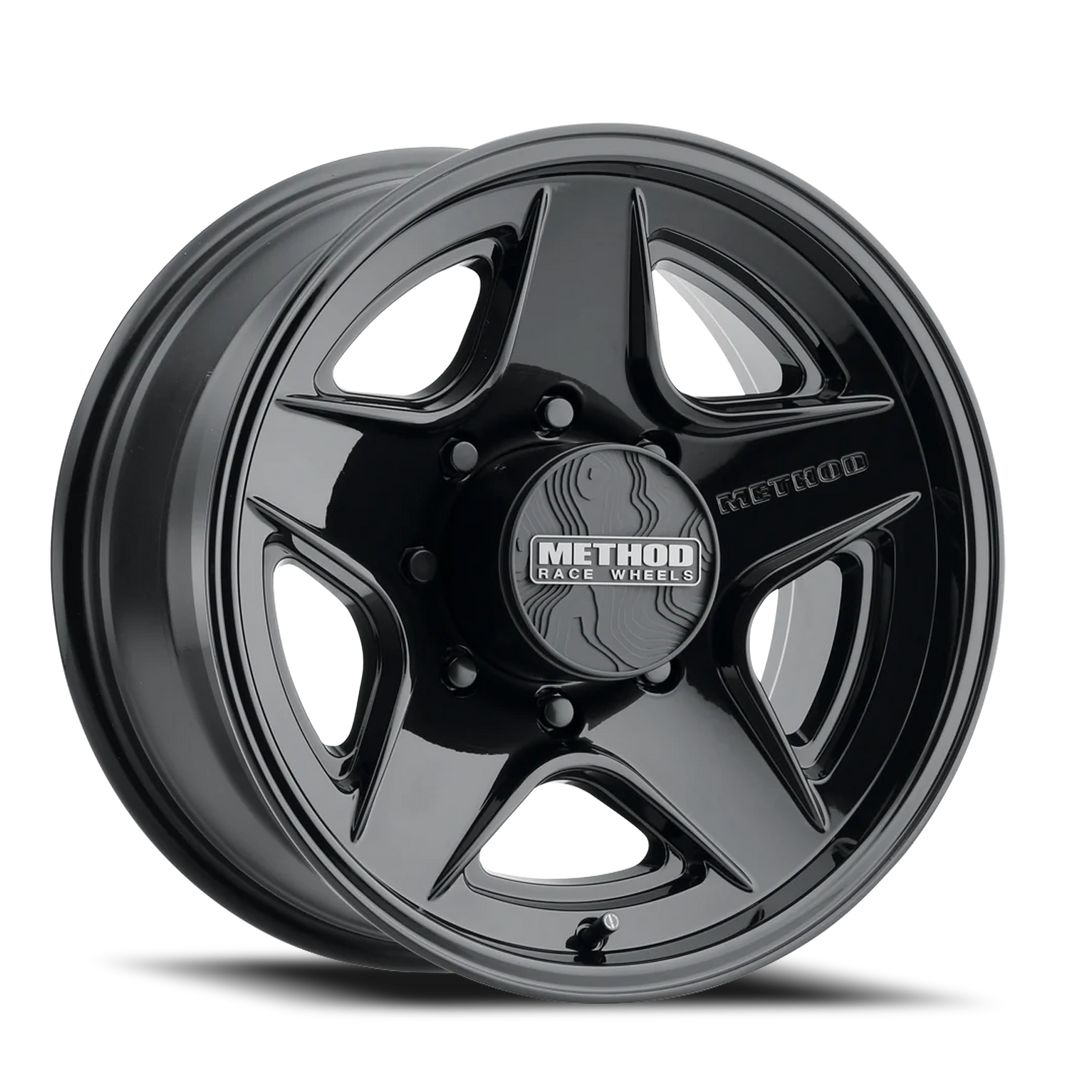 Aluminum Wheels 20x9 MR319 Bolt Pattern 8 On 165.1 Offset 18 Lip Size 1.06 Gloss Black GB Method MR319290801318