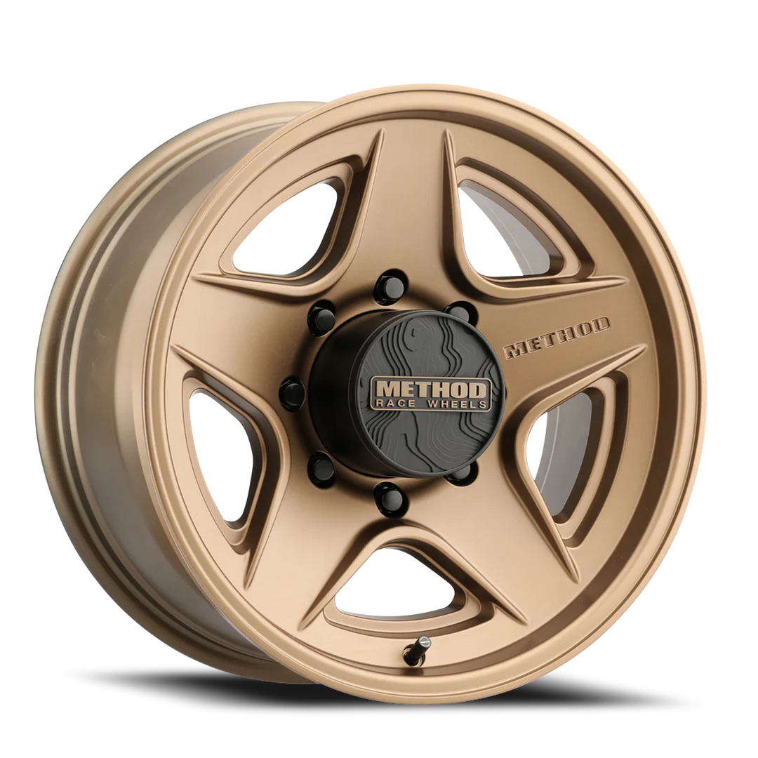 Aluminum Wheels 20x9 MR319 Bolt Pattern 8 On 165.1 Offset 18 Lip Size 1.06 Method Bronze BZ Method MR31929080918