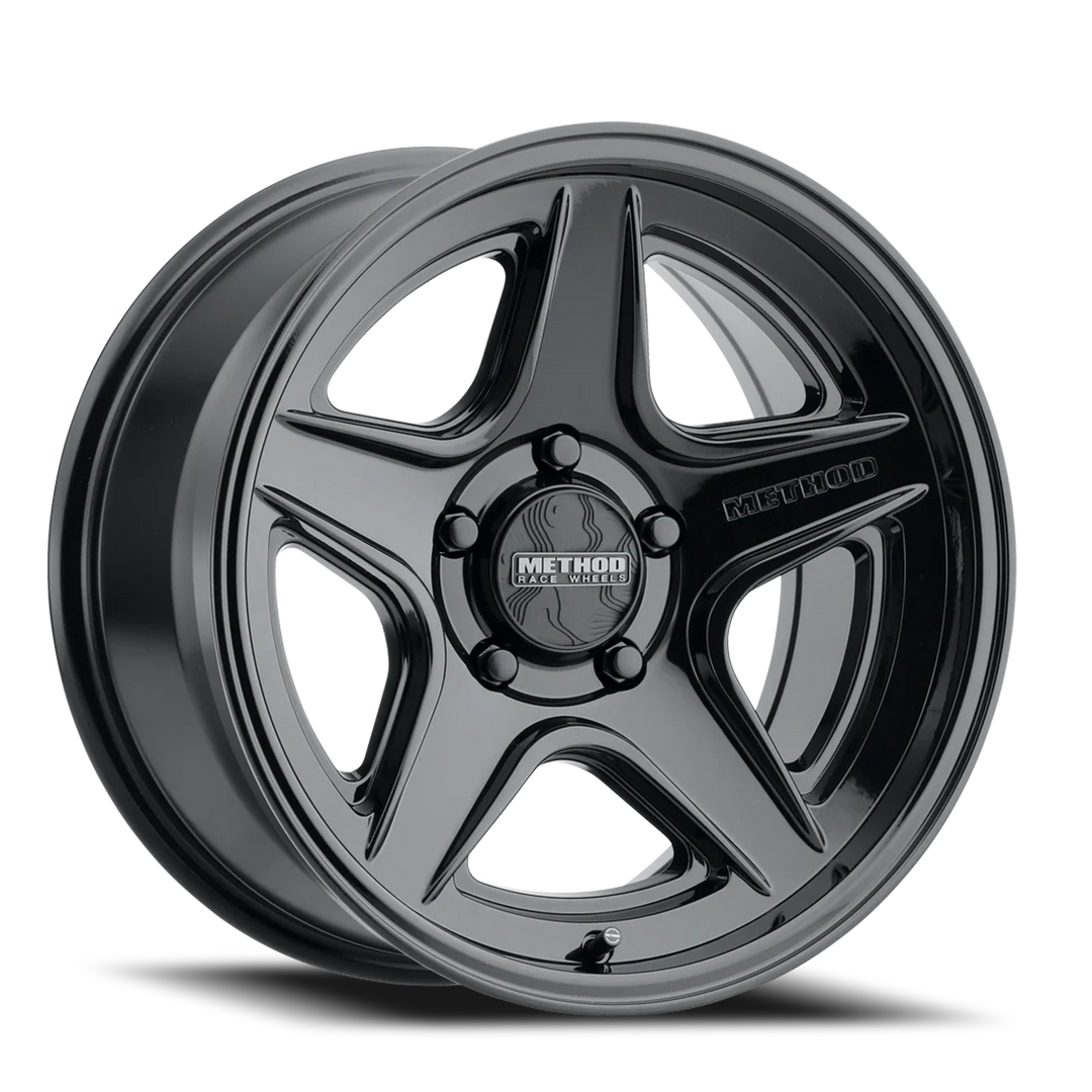 Aluminum Wheels 17x8.5 MR319 Bolt Pattern 5 On 127 Offset 0 Lip Size 1.3 Gloss Black GB Method MR319785501300