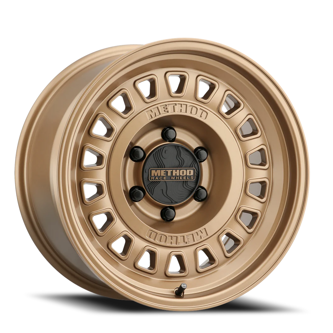 Aluminum Wheels 17x8.5 MR320 Bolt Pattern 6 On 135 Offset 0 Lip Size 2.76 Method Bronze BZ Method MR32078516900