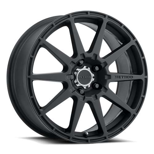 Aluminum Wheels 17x8 Rally MR501 Bolt Pattern 5 On 114.3 Offset 42 Lip Size 0 Matte Black MB 1 Piece Center Cap Method MR50178012542-2