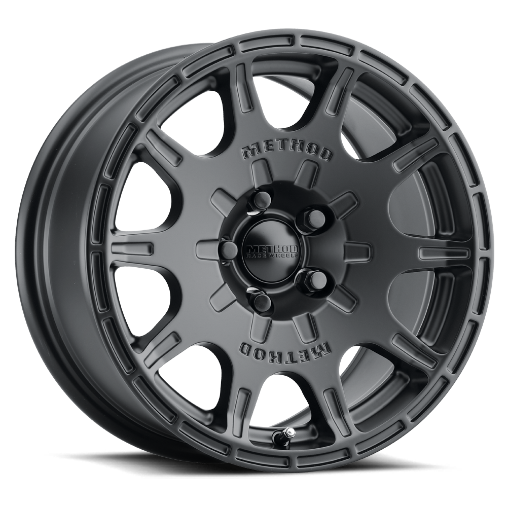 Aluminum Wheels 15x7 Rally VT-Spec MR502 Bolt Pattern 5 On 114.3 Offset 15 Lip Size 0 Matte Black MB Method MR50257012515SC