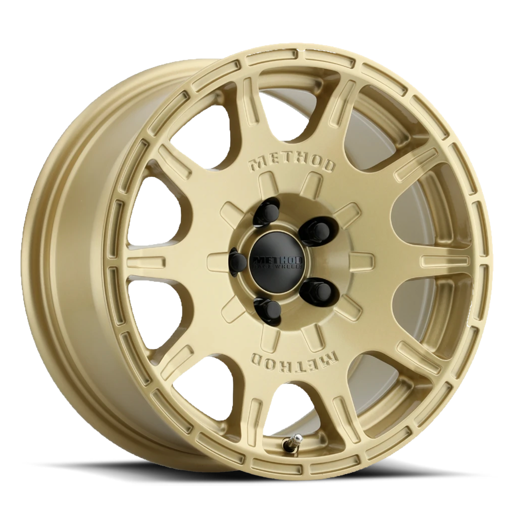 Aluminum Wheels 15x7 Rally VT-Spec MR502 Bolt Pattern 5 On 100 Offset 15 Lip Size 0 Gold GD Method MR50257051115SC