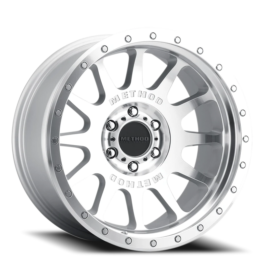 Aluminum Wheels 20x10 NV MR605 Bolt Pattern 6 On 135 Offset -24 Lip Size 2.48 Machined Silver SL Clear Coat Method MR60521016324N