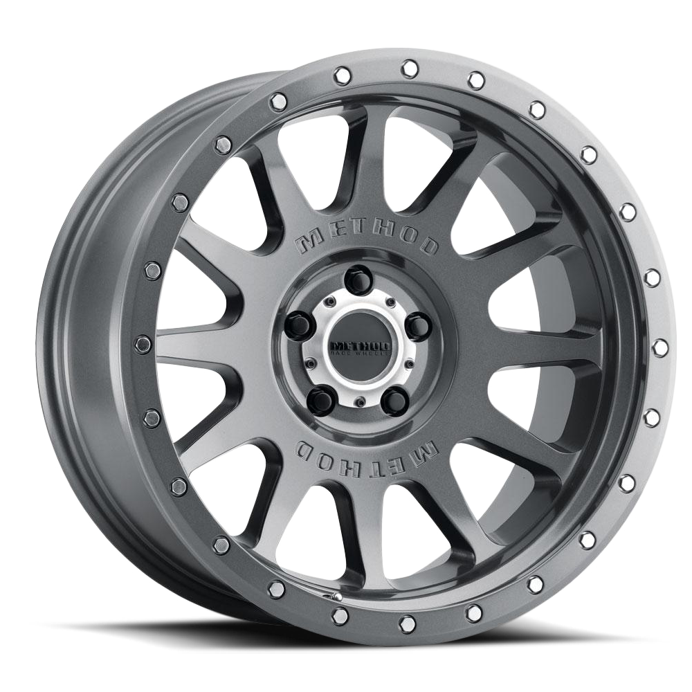 Aluminum Wheels 20x10 NV MR605 Bolt Pattern 5 On 127 Offset -24 Lip Size 2.83 Gloss Titanium GY Method MR60521050824N