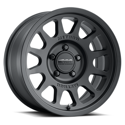 Aluminum Wheels 15x7 Bead Grip MR703 Bolt Pattern 5 On 100 Offset 15 Lip Size 1.18 Matte Black MB Method MR70357051515