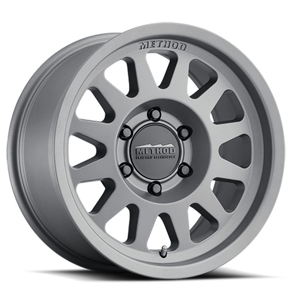 Aluminum Wheels 15x7 Bead Grip MR703 Bolt Pattern 5 On 100 Offset 15 Lip Size 1.18 Gloss Titanium SL Method MR70357051815