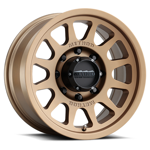 Aluminum Wheels 17x8.5 Bead Grip MR703 Bolt Pattern 8 On 165.1 Offset 0 Lip Size 1.18 Method Bronze BRZ Method MR70378580900