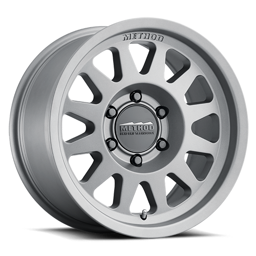 Aluminum Wheels 15x7 Bead Grip MR704 Bolt Pattern 5 On 100 Offset 15 Lip Size 1.18 Titanium SL Method MR70457051815