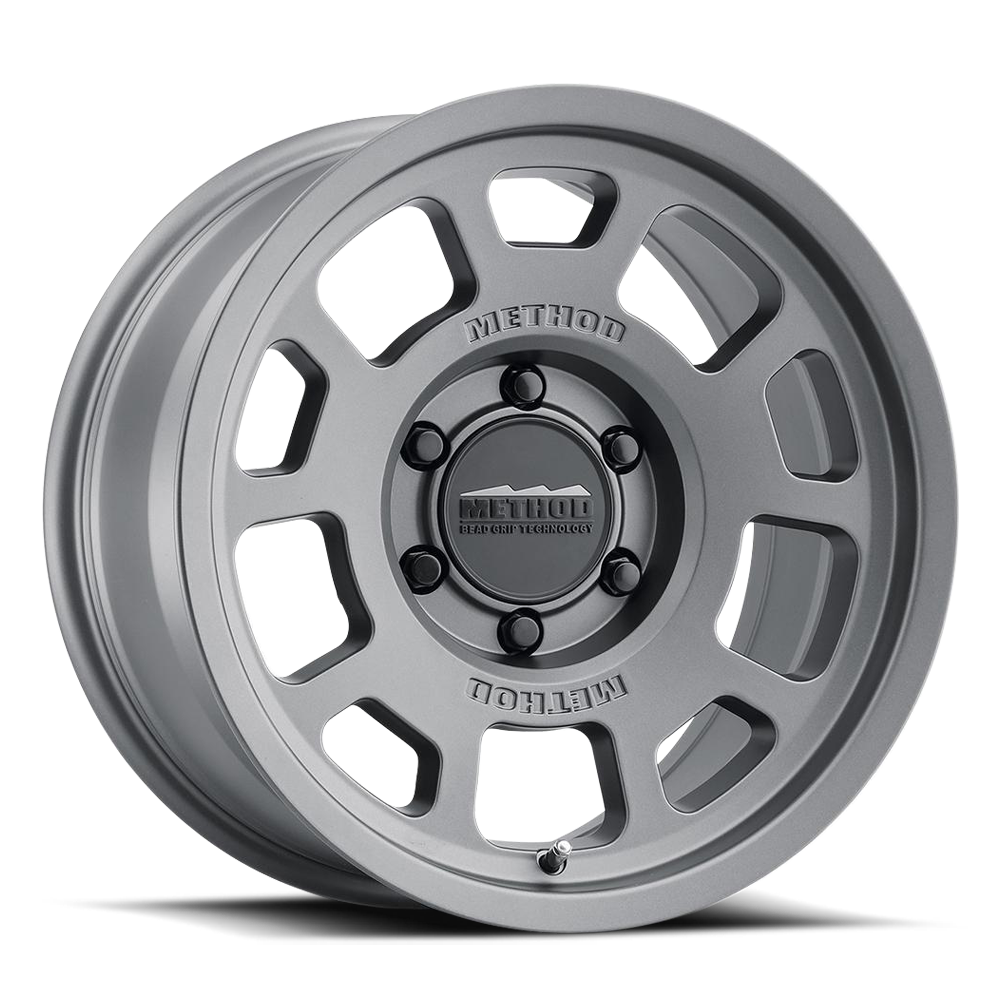 Aluminum Wheels 17x8.5 Bead Grip MR705 Bolt Pattern 6 On 135 Offset 0 Lip Size 1.22 Titanium SL Method MR70578516800