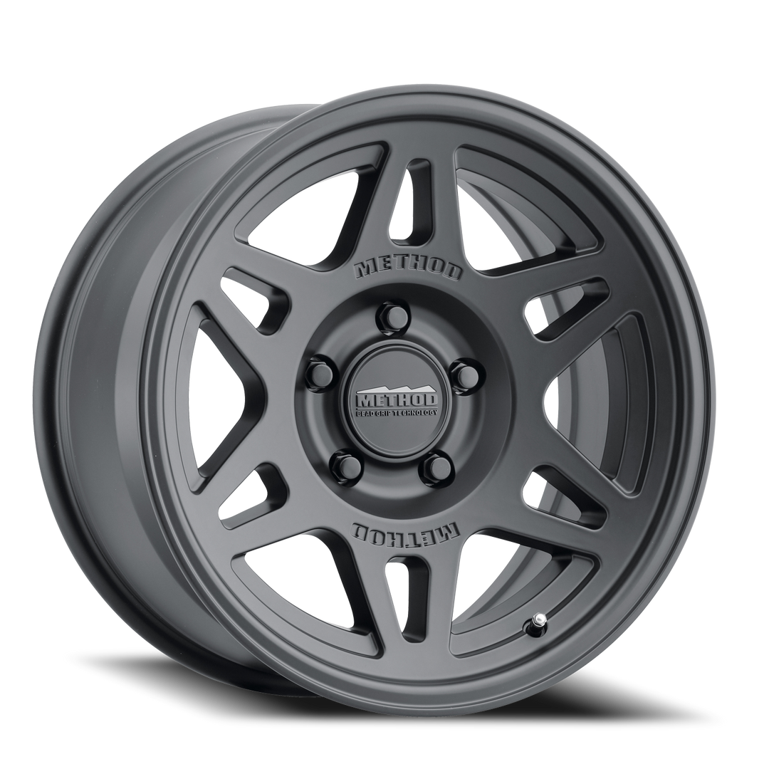 Aluminum Wheels 17x7.5 Bead Grip MR706 Bolt Pattern 5 On 114.3 Offset 30 Black BK Method MR70677512530