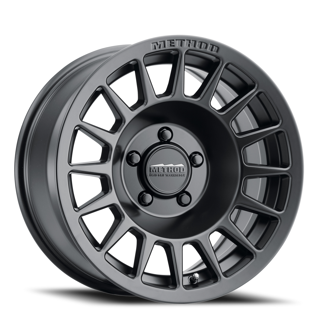 Aluminum Wheels 15x7 Bead Grip MR707 Bolt Pattern 5 On 100 Offset 15 Lip Size 0 Matte Black MB Method MR70757051515