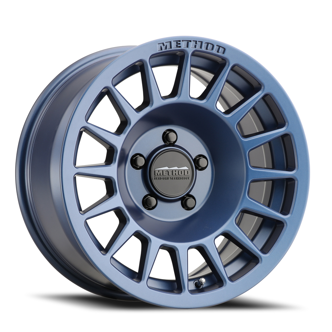 Aluminum Wheels 17x8.5 Bead Grip MR707 Bolt Pattern 5 On 127 Offset 0 Lip Size 0 Bahia Blue BL Method MR70778550600