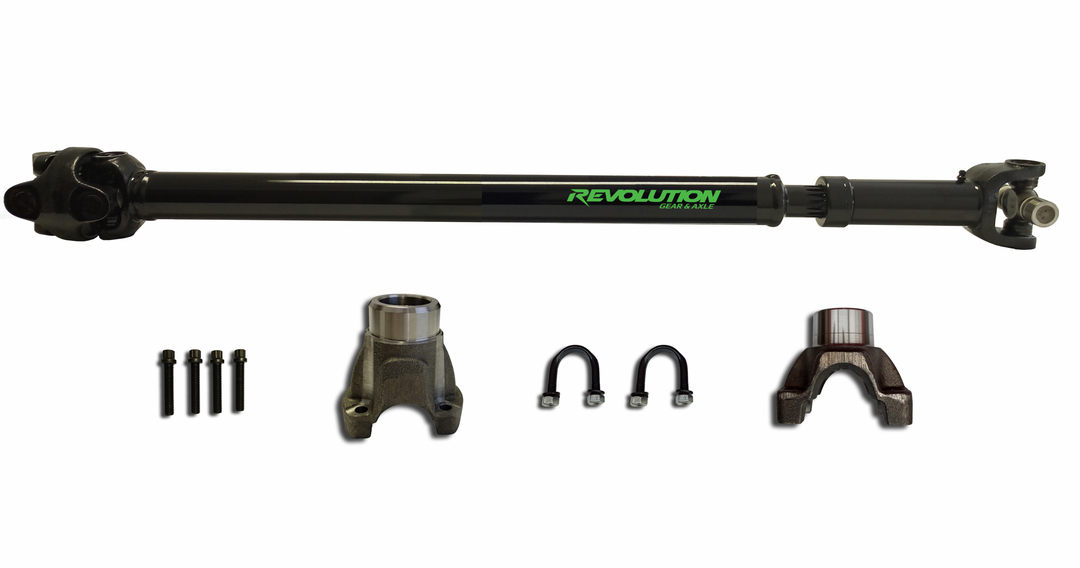 Jeep Wrangler JK Front 1310 CV Driveshaft 2 or 4 Door with Pinion Yoke Revolution Gear REV-DS-JK-1310F-PY