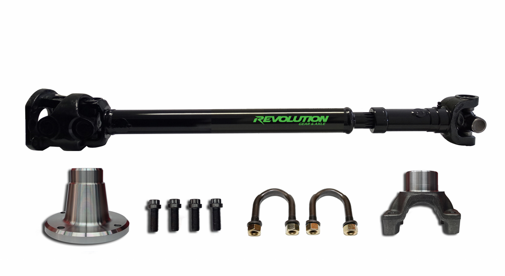 Jeep Wrangler JK Front 1350 CV Driveshaft 2 or 4 Door with Pinion Yoke Revolution Gear REV-DS-JK-1350F-PY