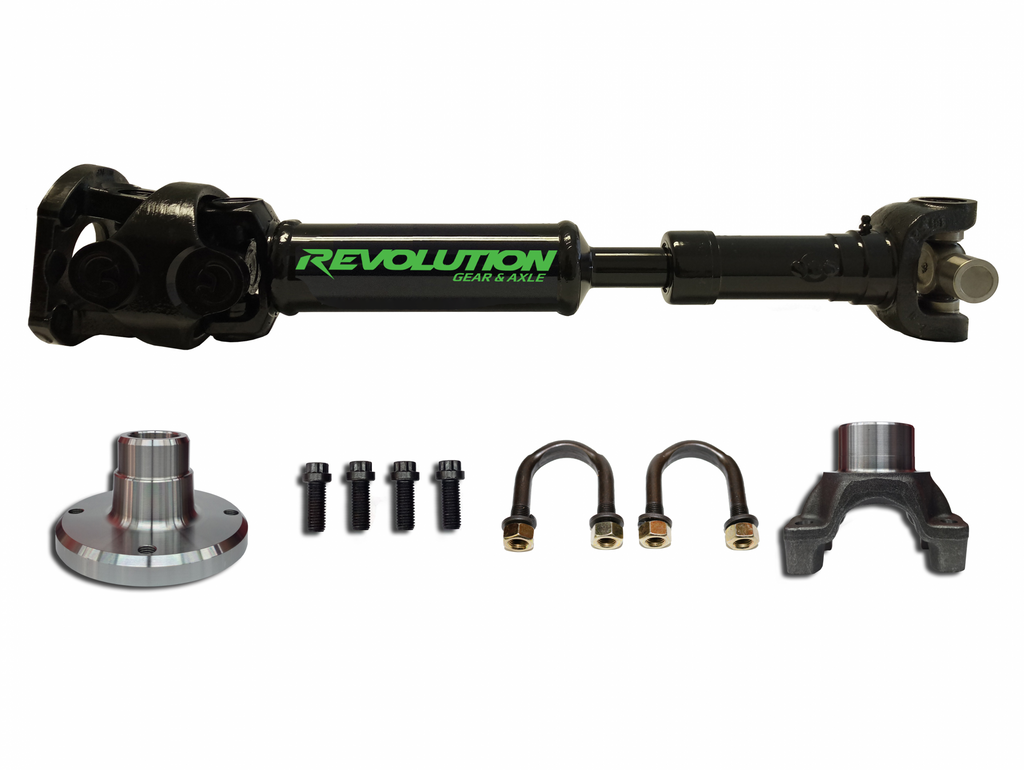 Jeep Wrangler JK Rear 1350 CV Driveshaft 2 Door with Pinion Yoke Revolution Gear REV-DS-JK-1350R-2D-PY