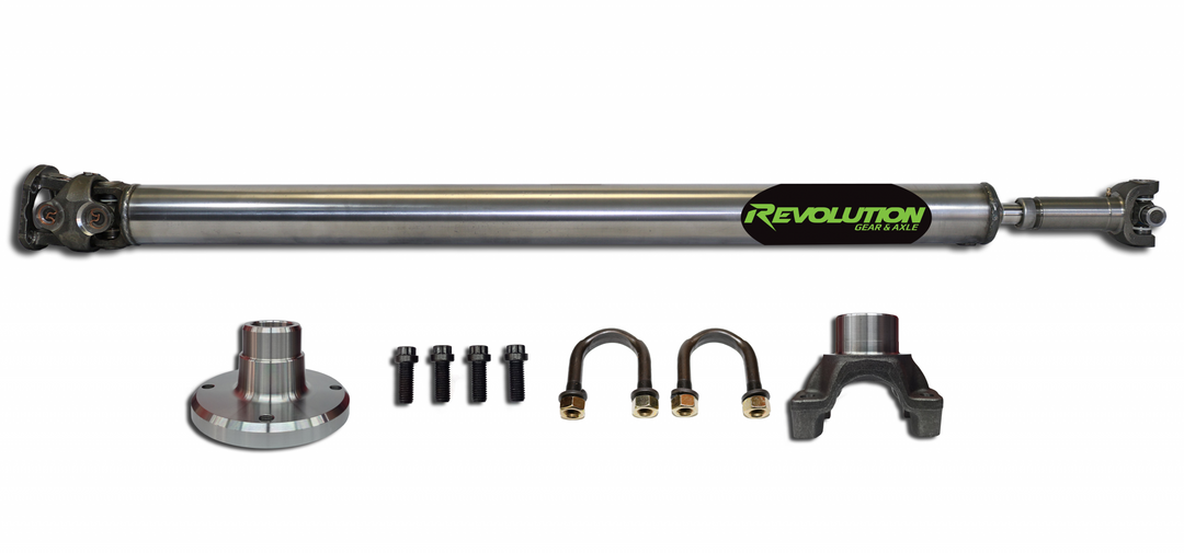 Jeep Gladiator JT Rear 1-Piece 1350 CV Driveshaft Overland with Pinion Yoke Revolution Gear REV-DS-JT-1350R-OVR-PY