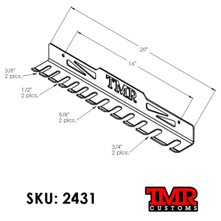 TMR Pry Bar Organizer Rack