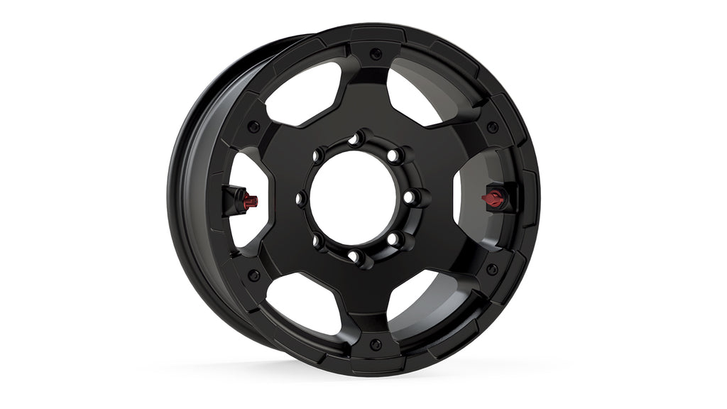 Jeep JK/JL/Gladiator Nomad Off-Road Wheel Deluxe 8x6.5 Inch Metallic Black Each For 07-Pres Wrangler JK JL/20-Pres Gladiator TeraFlex 1056089