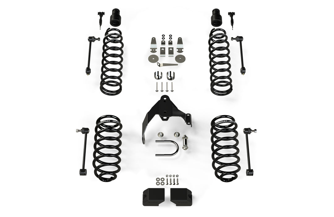 Jeep JKU 4 Door Base 3 Inch Lift Kit No Shocks 07-18 Wrangler JKU TeraFlex 1151200