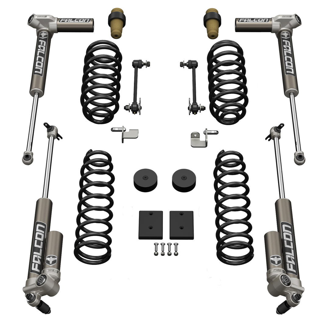 Jeep JK 2 Door 1.5 Inch Sport ST1 Suspension System w/ Falcon 3.1 Shocks 07-18 Wrangler JK TeraFlex 1211031