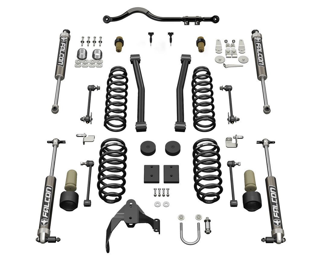 Jeep JK 2 Door 2.5 Inch Sport ST2 Suspension System w/ Falcon 2.1 Shocks 07-18 Wrangler JK TeraFlex 1212021