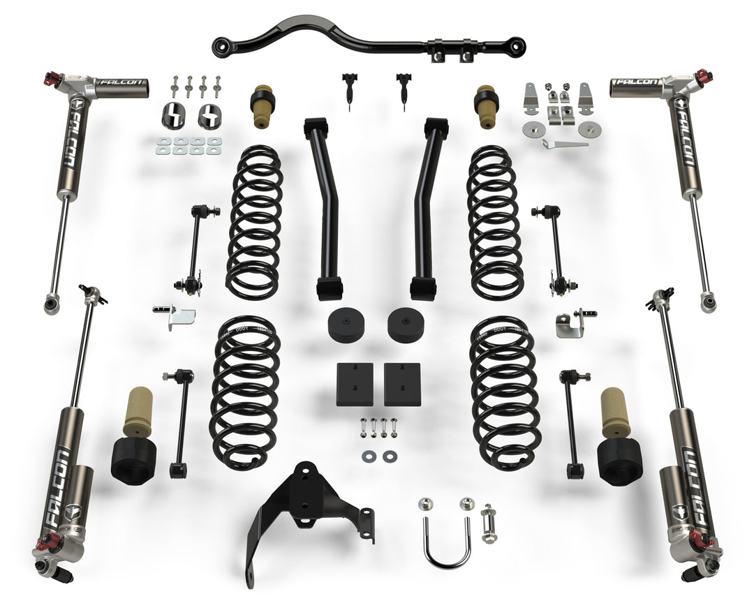 Jeep JK 2 Door 2.5 Inch Sport ST2 Suspension System w/ Falcon 3.3 Shocks 07-18 Wrangler JK TeraFlex 1212033