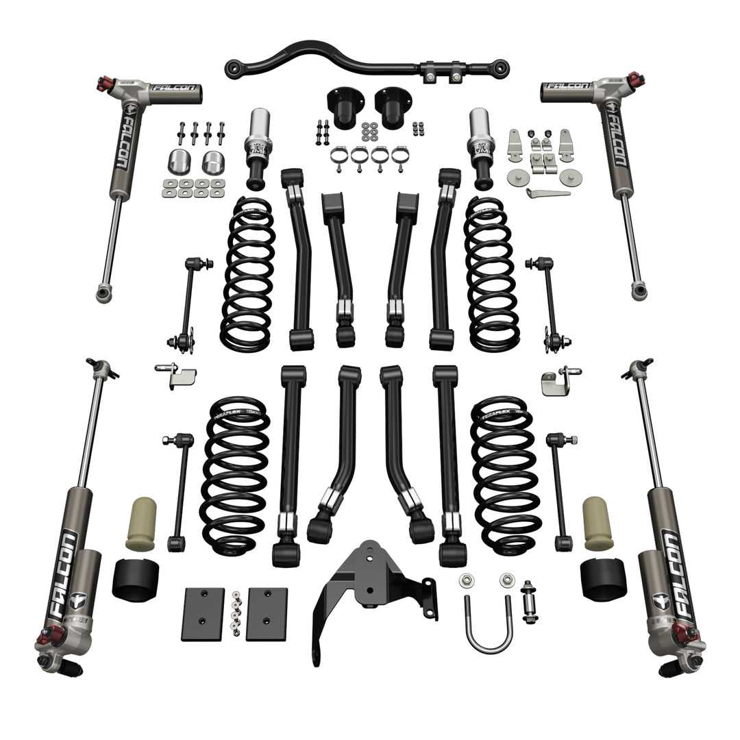 Jeep JK 2 Door Alpine CT3 Suspension System 3 Inch Lift w/ Falcon 3.3 Shocks 07-18 Wrangler JK TeraFlex 1223033